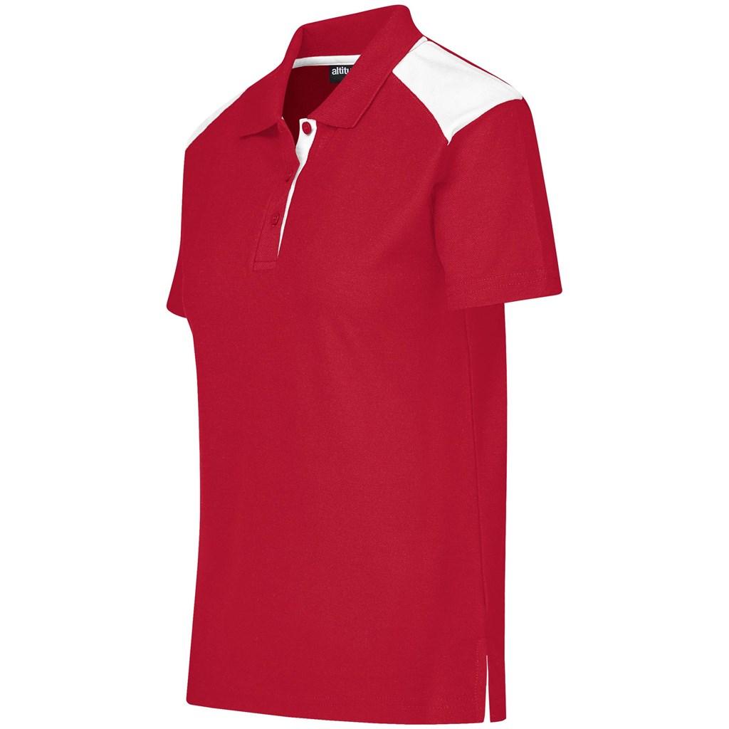 Ladies Apex Golf Shirt - Red — view 3