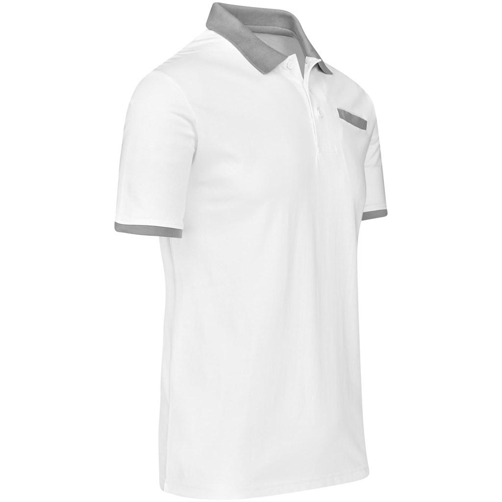 Mens Caliber Golf Shirt - White — view 2