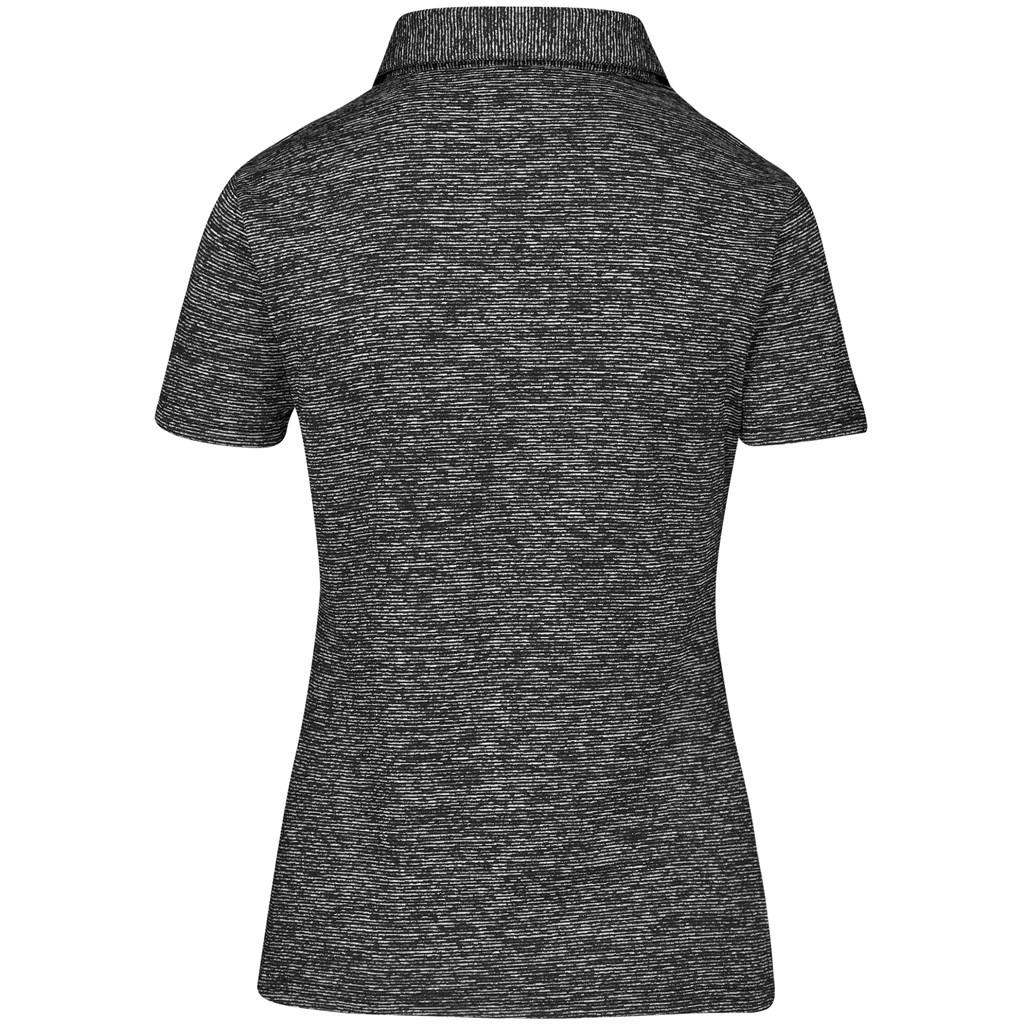 Ladies Echo Golf Shirt - Black — view 3