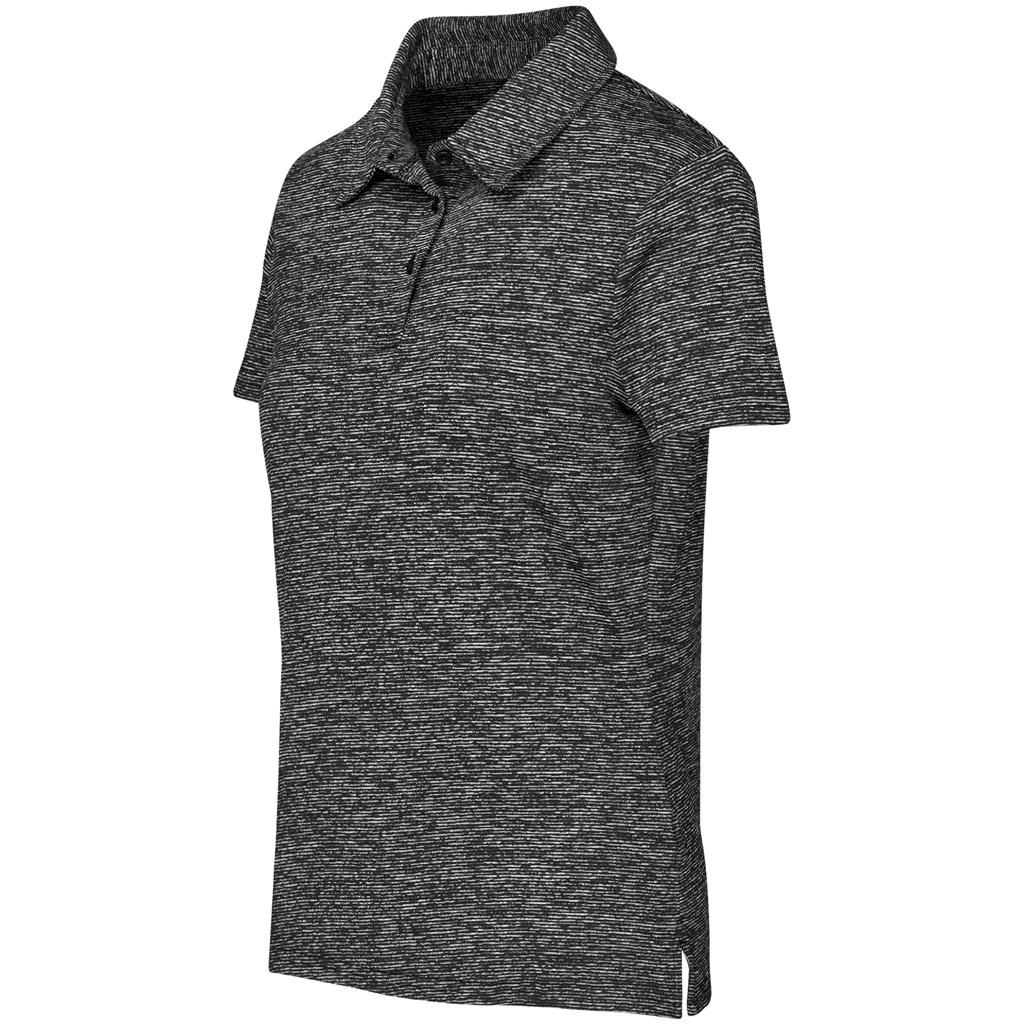 Ladies Echo Golf Shirt - Black — view 2
