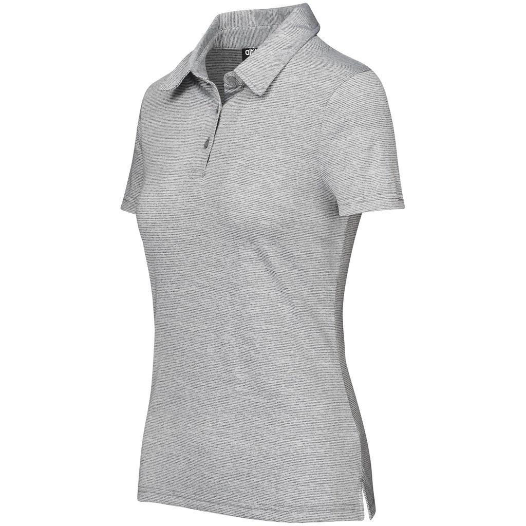 Ladies Echo Golf Shirt - Grey — view 3