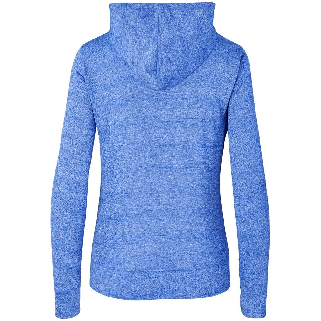 Ladies Fitness Lightweight Hooded Sweater - Royal Blue — view 3