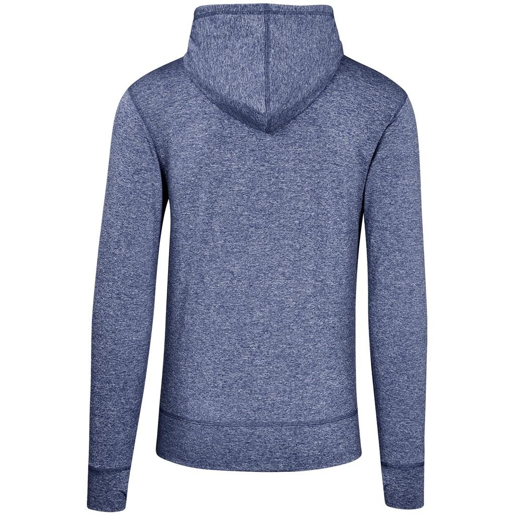 Mens Fitness Lightweight Hooded Sweater - Navy — view 3
