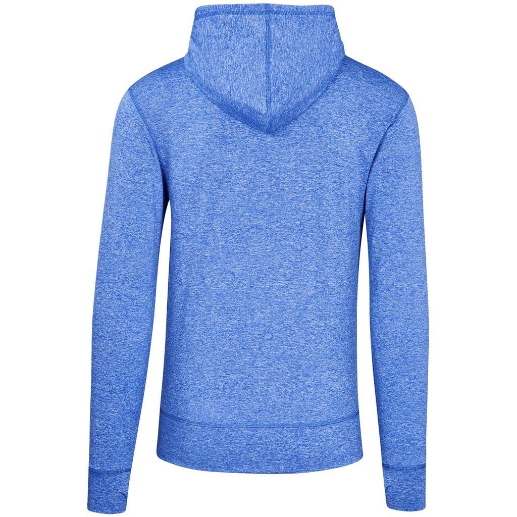 Mens Fitness Lightweight Hooded Sweater - Royal Blue — view 3