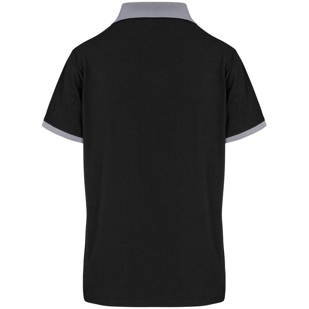 Ladies Caliber Golf Shirt - Black Grey — view 2
