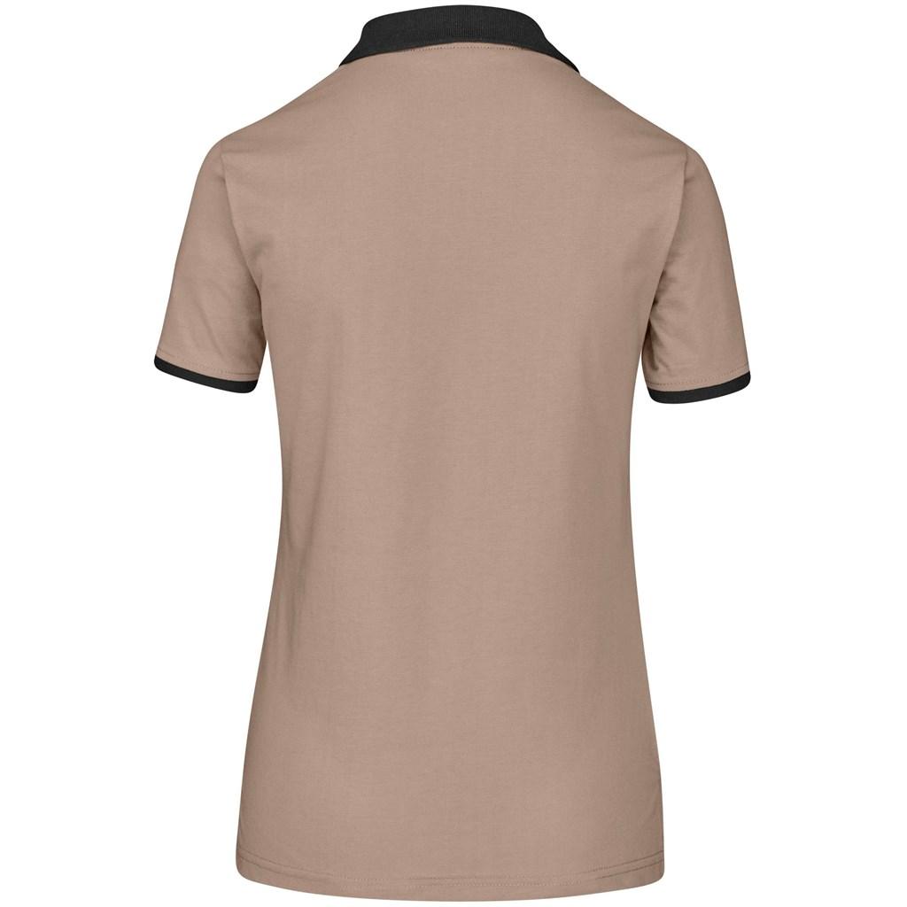 Ladies Caliber Golf Shirt - Stone — view 3