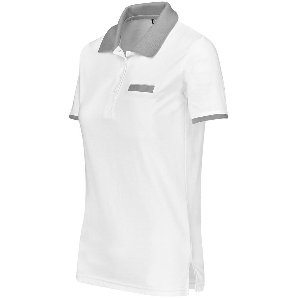 Ladies Caliber Golf Shirt - White — view 2