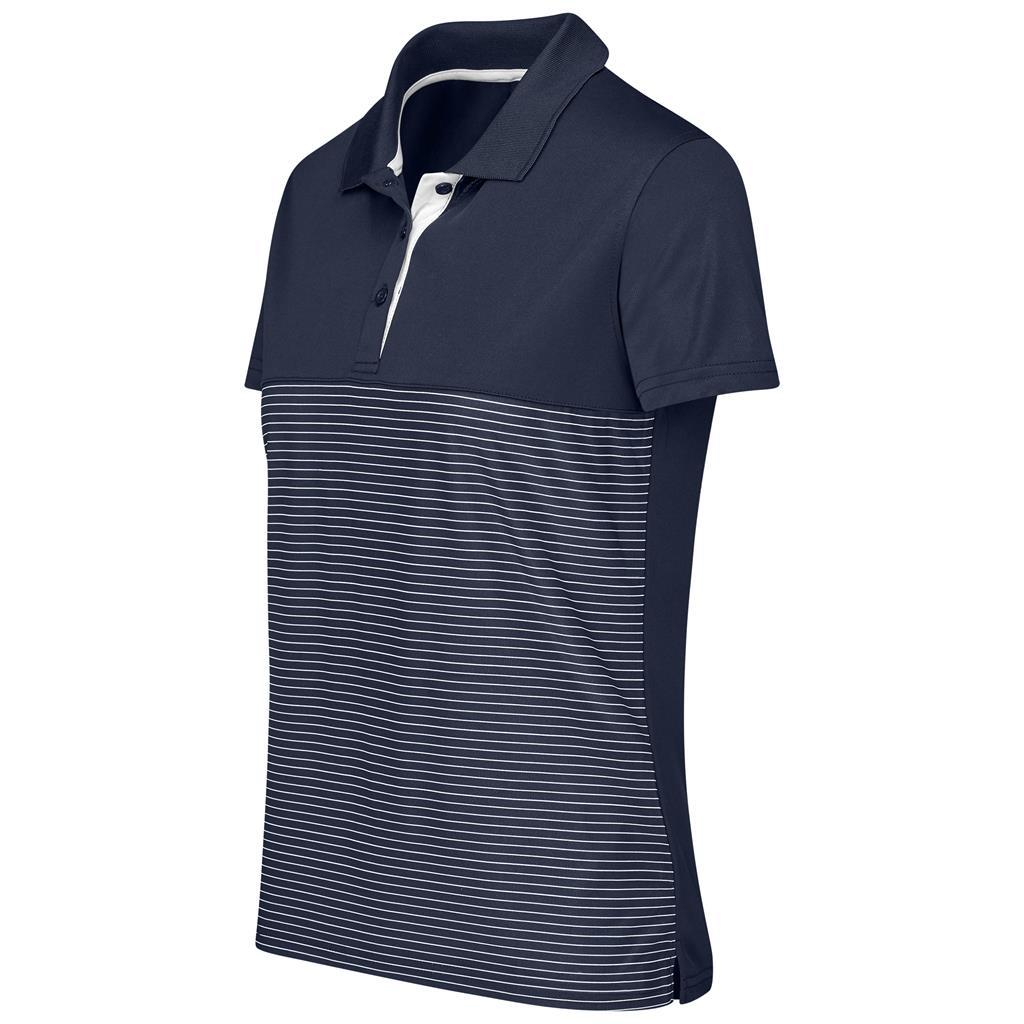 Ladies Maestro Golf Shirt - Navy — view 3