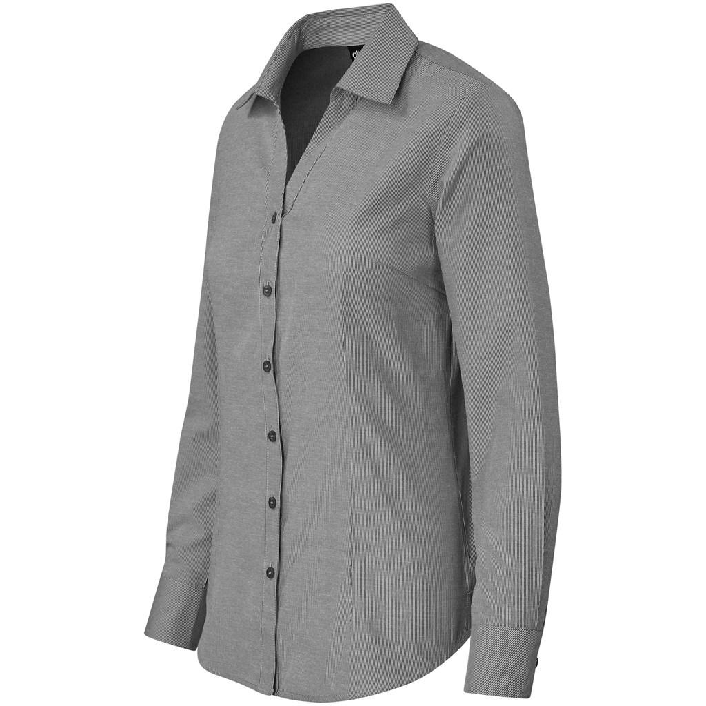 Ladies Long Sleeve Northampton Shirt - Black — view 3