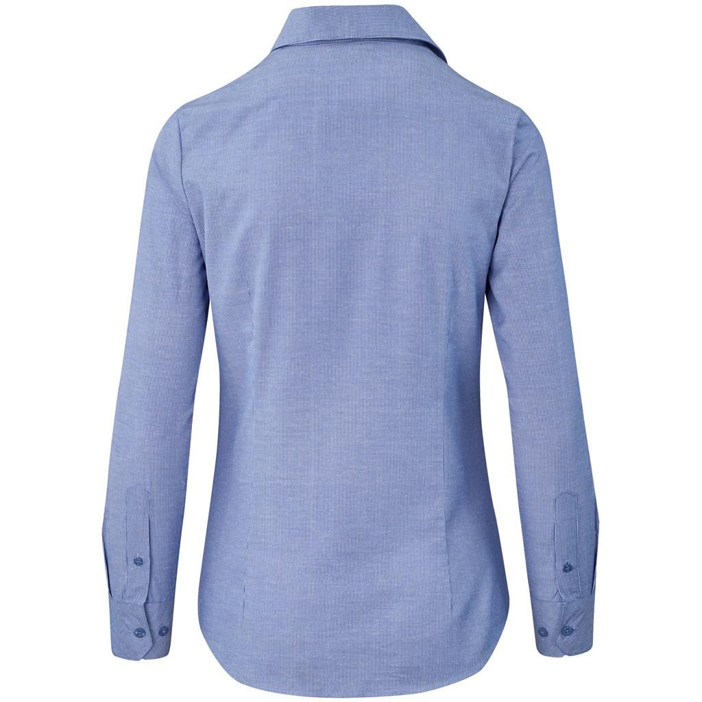 Ladies Long Sleeve Northampton Shirt - Royal Blue — view 2