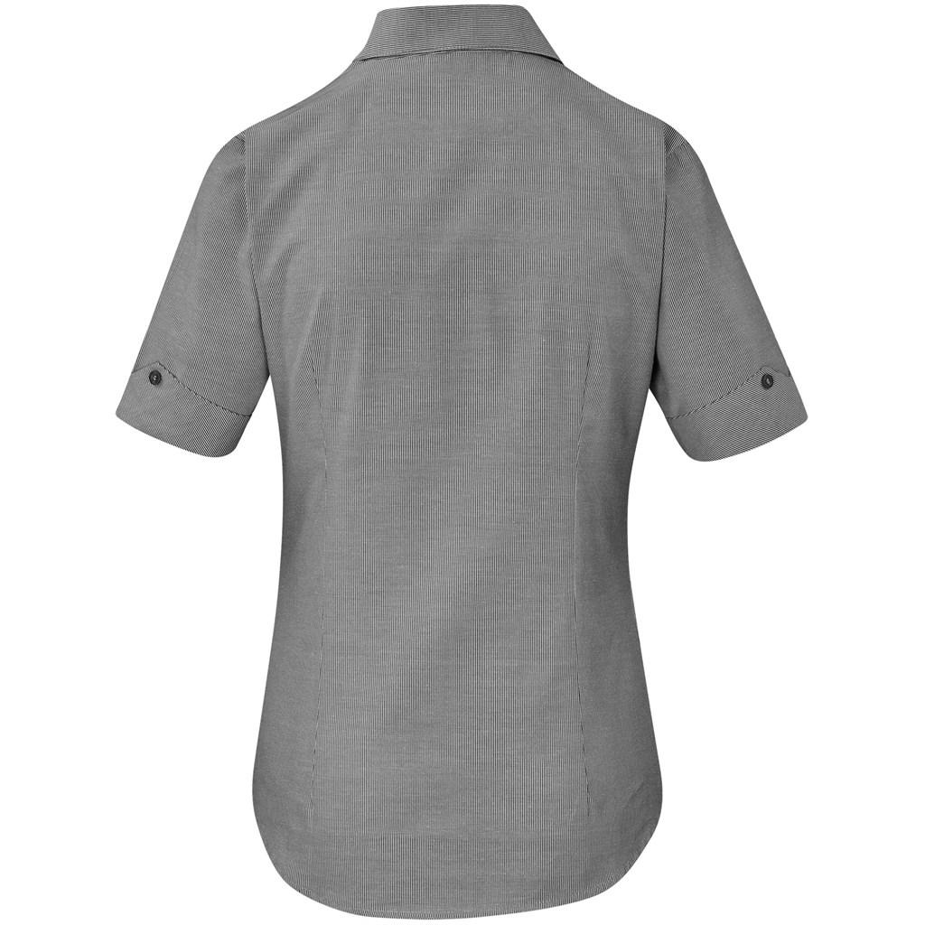 Ladies Short Sleeve Northampton Shirt - Black — view 2
