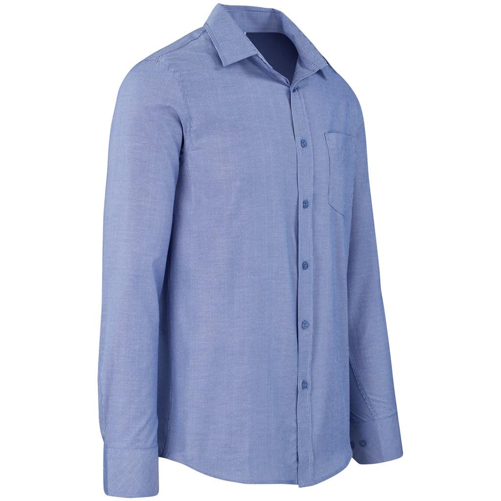 Mens Long Sleeve Northampton Shirt - Royal Blue — view 3