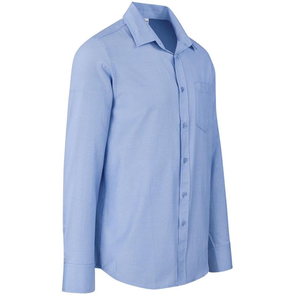 Mens Long Sleeve Northampton Shirt - Sky Blue — view 2
