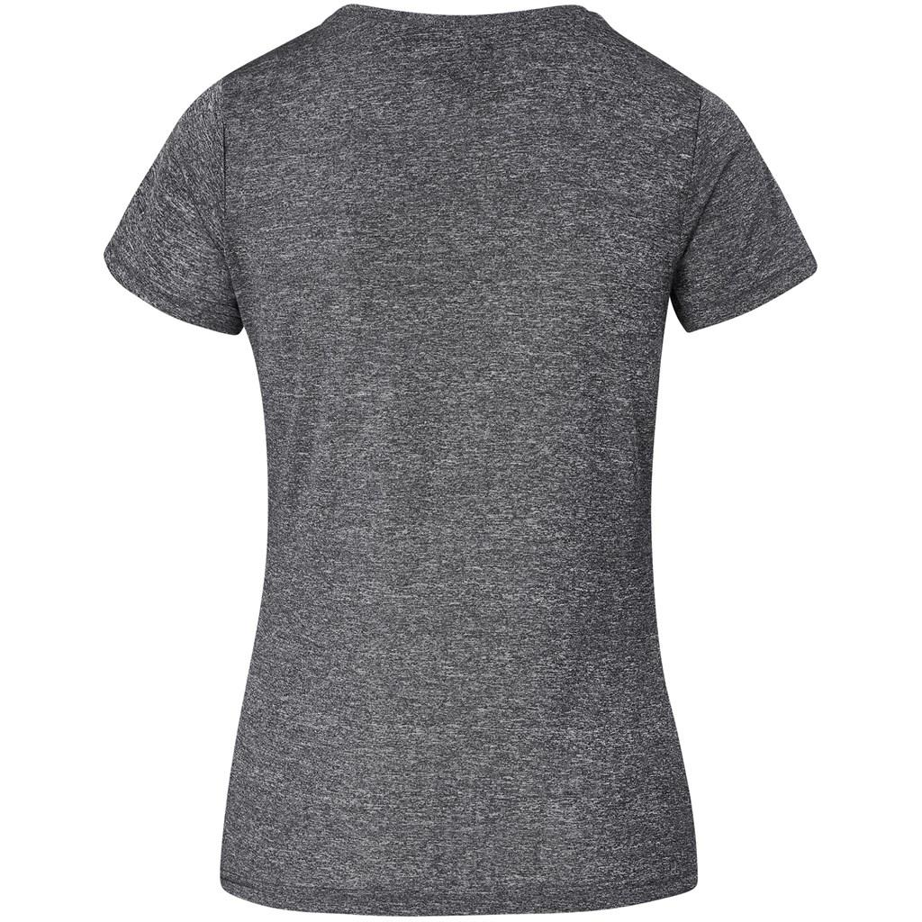 Ladies Oregon Melange T-Shirt - Charcoal — view 2