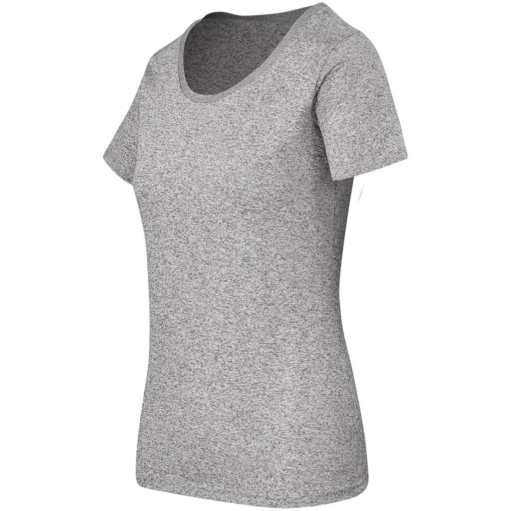 Ladies Oregon Melange T-Shirt - Grey — view 3