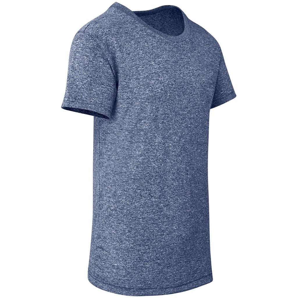 Mens Oregon Melange T-Shirt - Navy — view 3