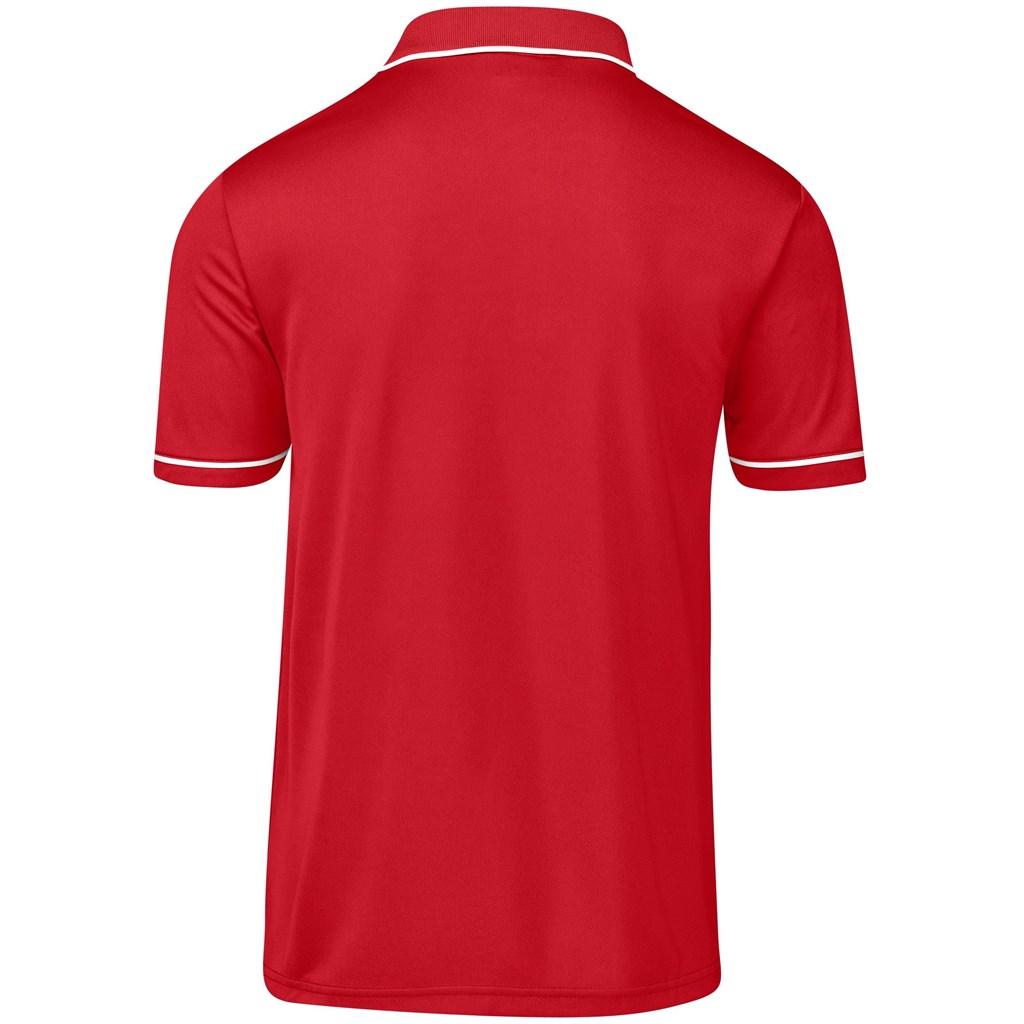 Mens Osaka Golf Shirt - Red — view 3