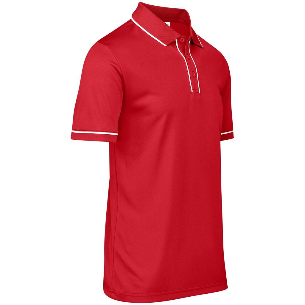 Mens Osaka Golf Shirt - Red — view 2