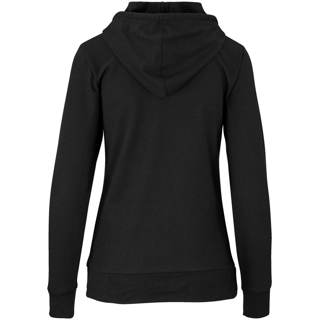 Ladies Physical Hooded Sweater - Black — view 2