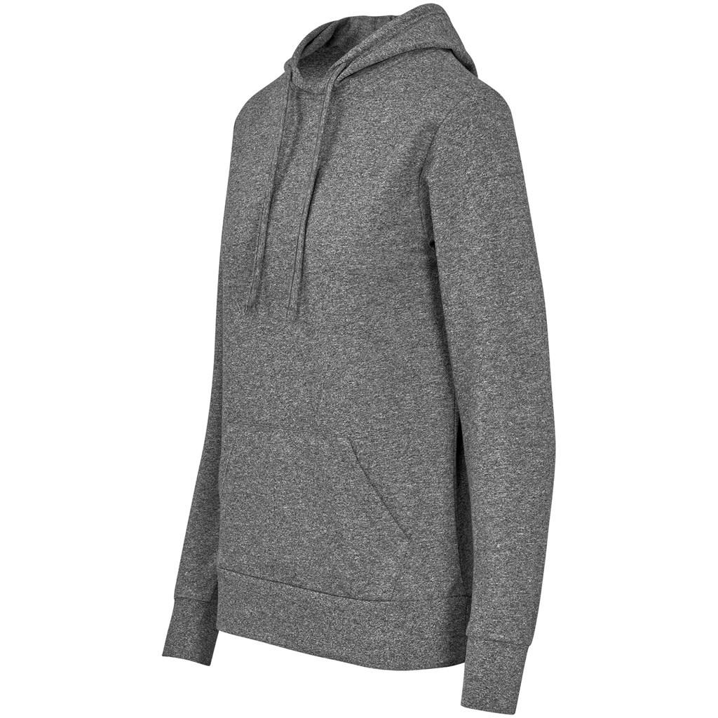 Ladies Physical Hooded Sweater - Charcoal — view 3