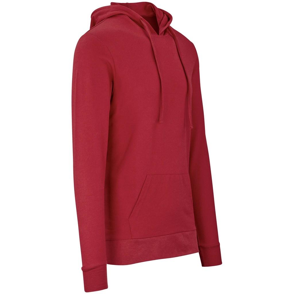 Mens Physical Hooded Sweater - Red — view 3