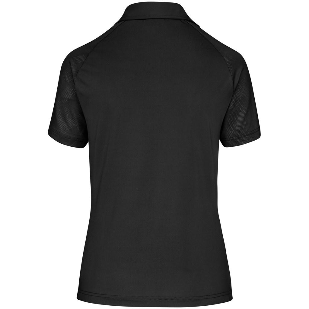 Ladies Santorini Golf Shirt - Black — view 2