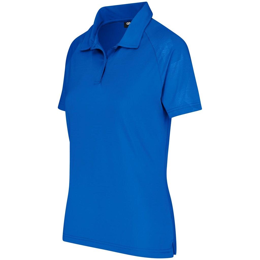 Ladies Santorini Golf Shirt - Blue — view 2