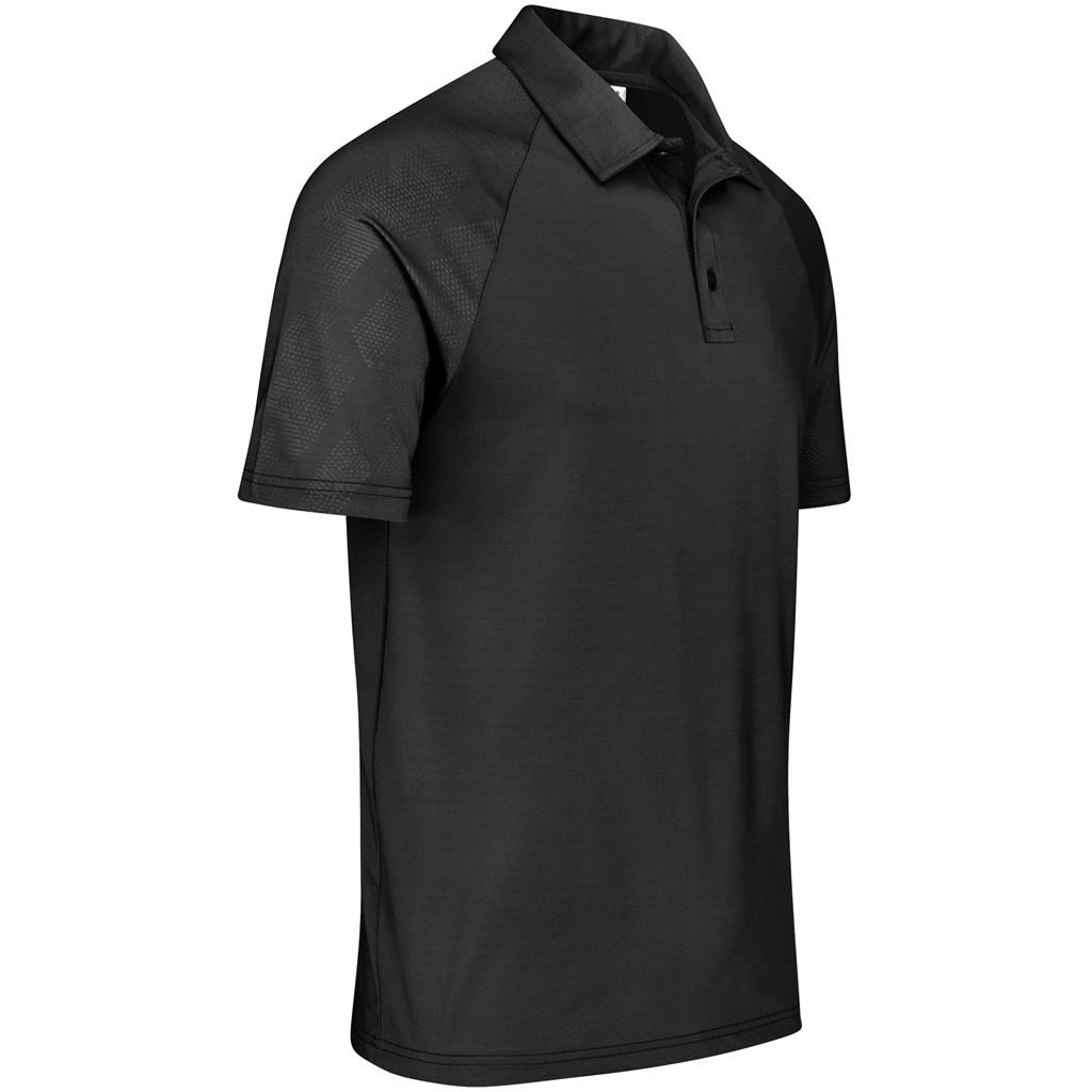 Mens Santorini Golf Shirt - Black — view 2