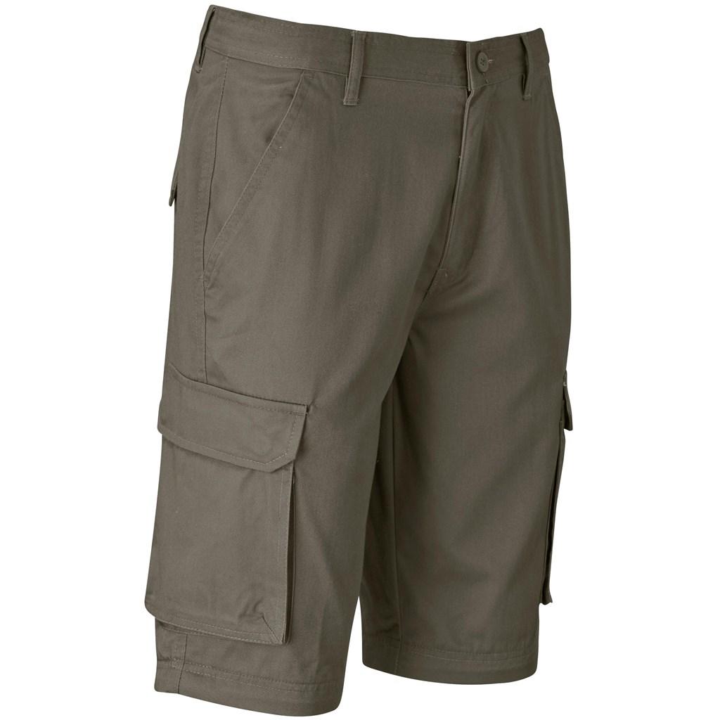 Mens Cargo Zip Off Pants - Khaki — view 4