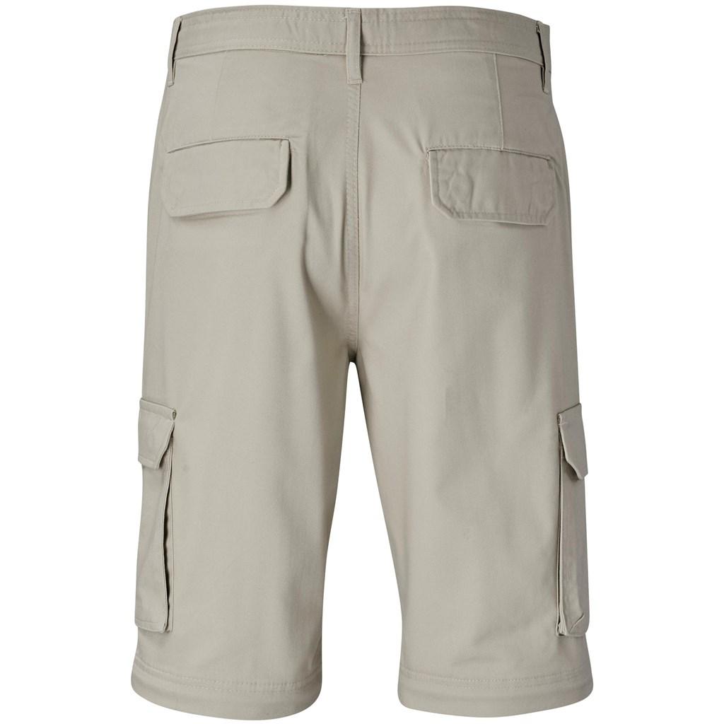 Mens Cargo Zip Off Pants - Stone — view 11