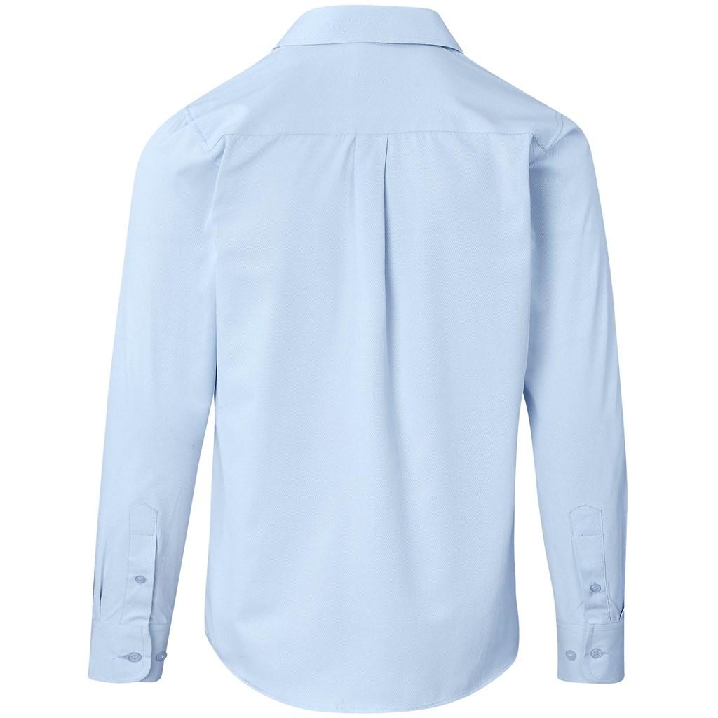 Mens Long Sleeve Carolina Shirt - Sky Blue — view 4