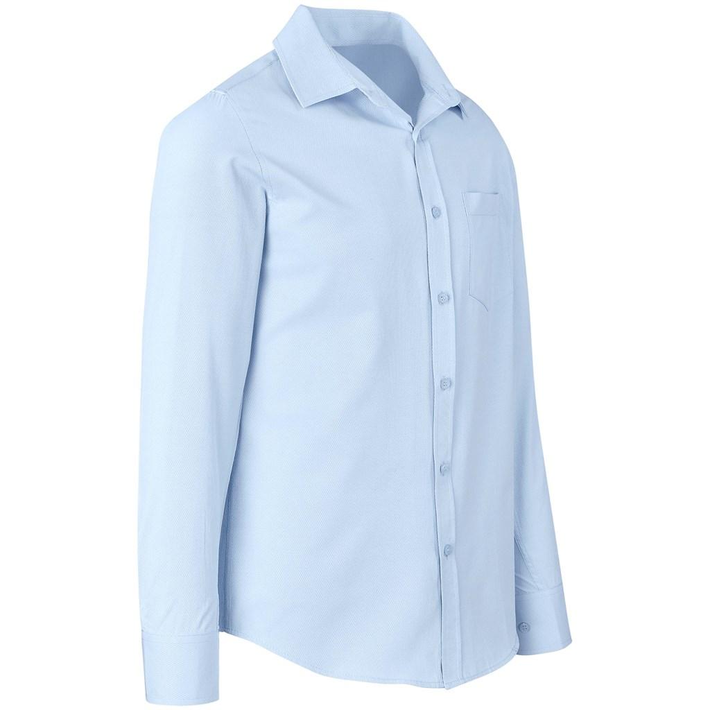Mens Long Sleeve Carolina Shirt - Sky Blue — view 2