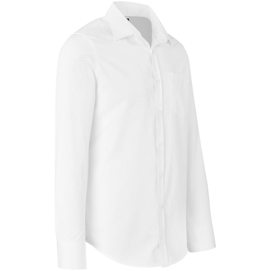 Mens Long Sleeve Carolina Shirt - White — view 8