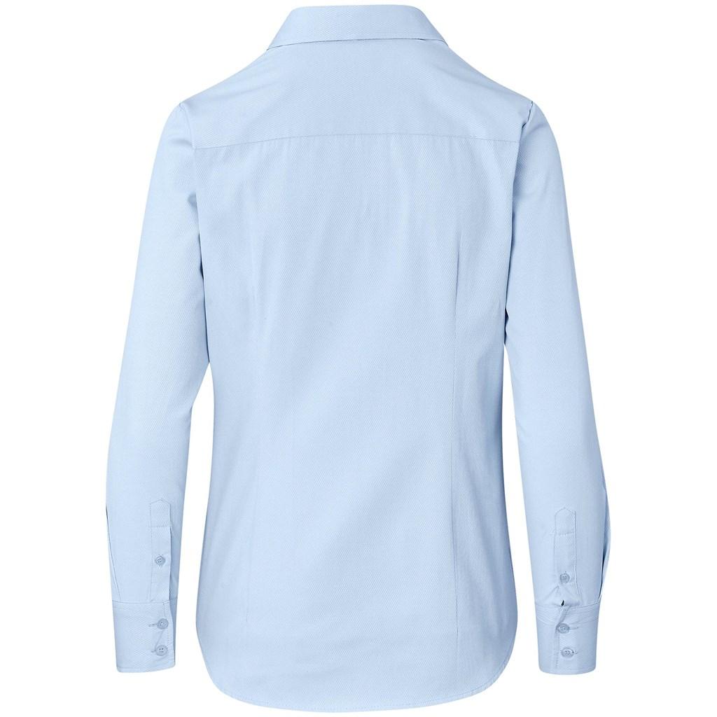 Ladies Long Sleeve Carolina Shirt - Sky Blue — view 3