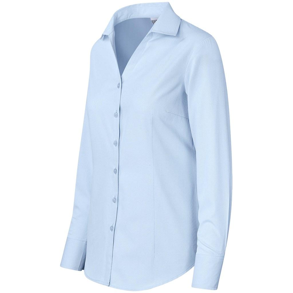 Ladies Long Sleeve Carolina Shirt - Sky Blue — view 5