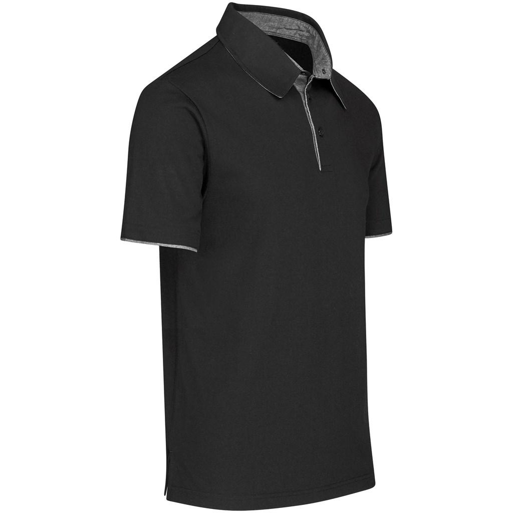 Mens Delta Golf Shirt - Black — view 2
