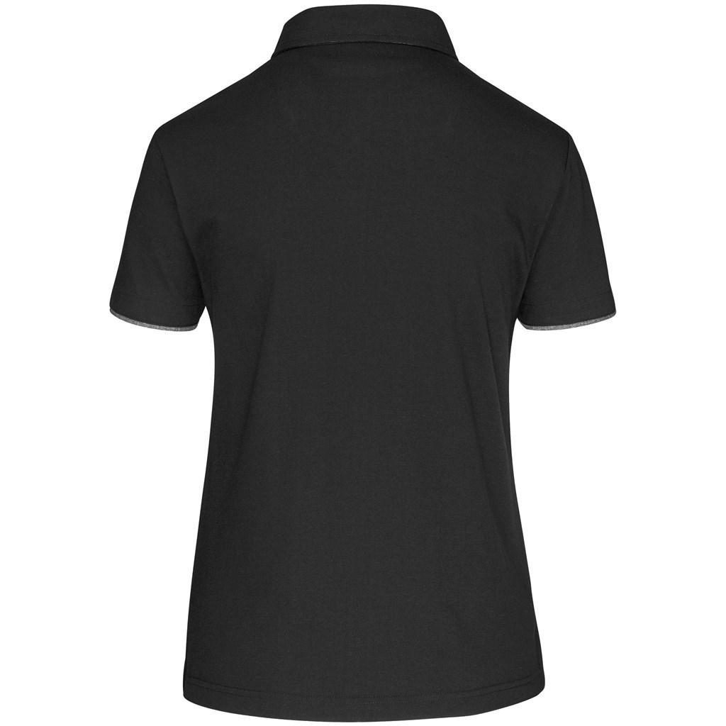 Ladies Delta Golf Shirt - Black — view 3