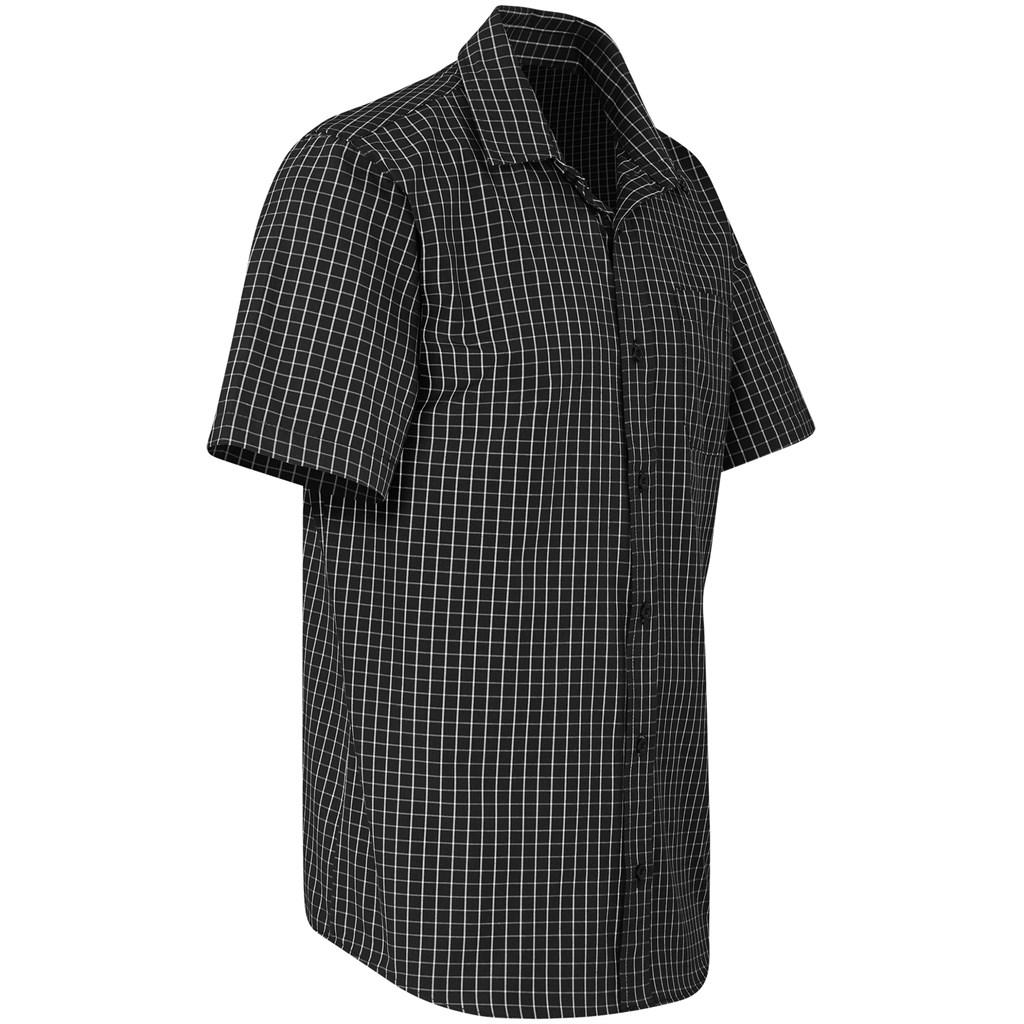 Mens Short Sleeve Aston Shirt - Black — view 2