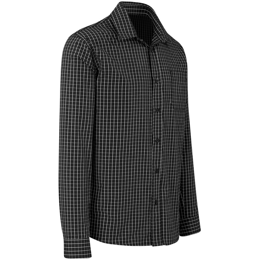 Men Long Sleeve Aston Shirt - Black — view 4