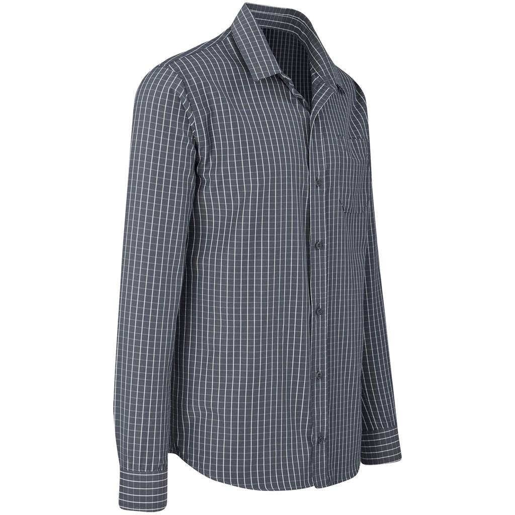 Men Long Sleeve Aston Shirt - Grey — view 3