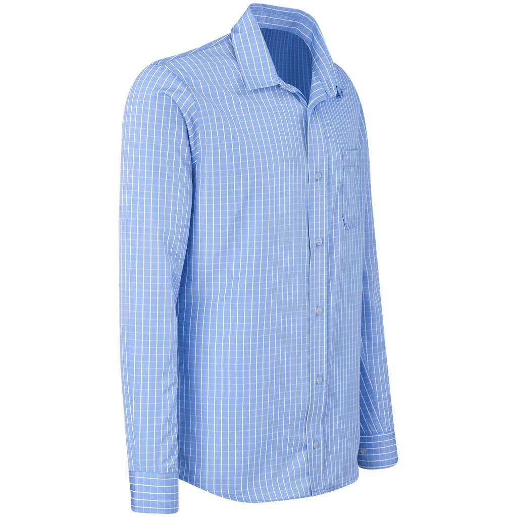 Men Long Sleeve Aston Shirt - Light Blue — view 3