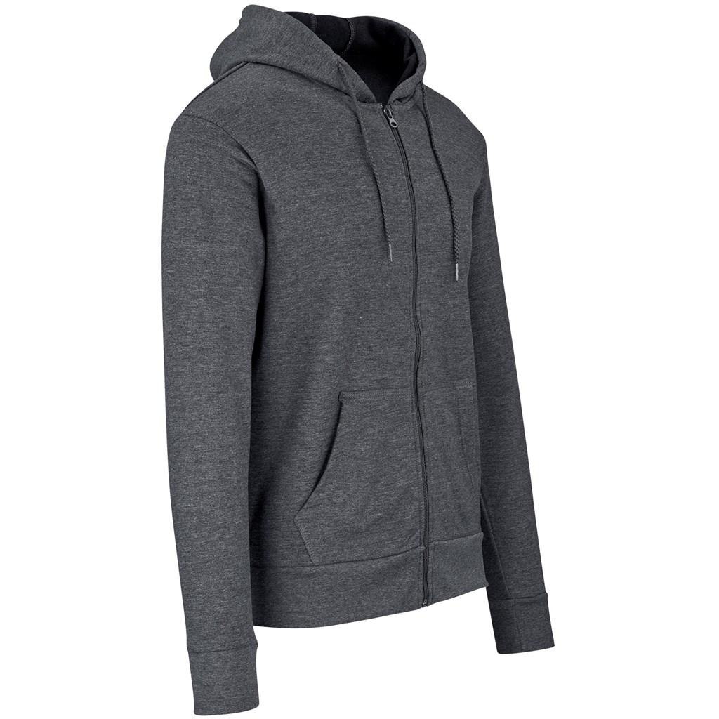Mens Bravo Hooded Sweater - Charcoal — view 2