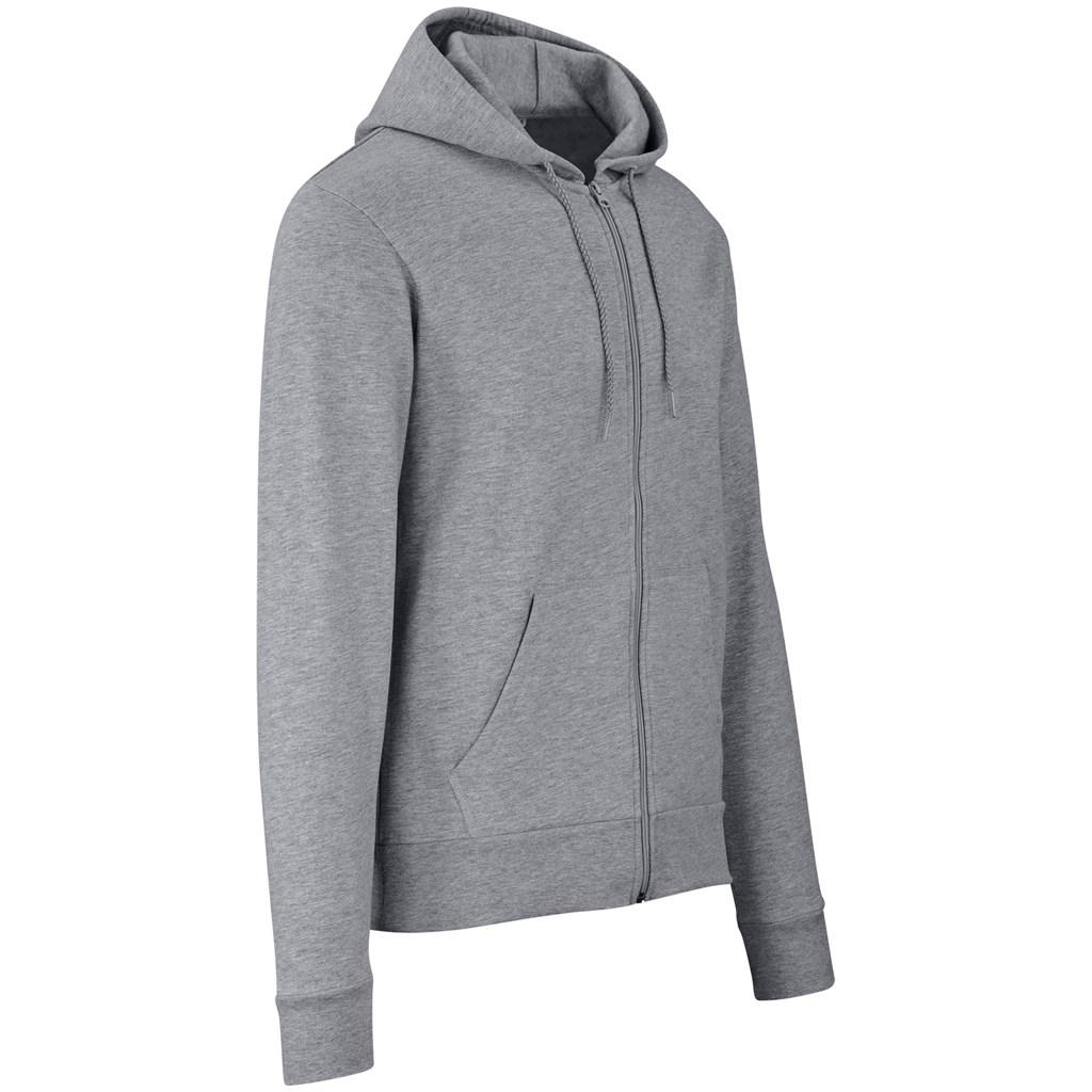 Mens Bravo Hooded Sweater - Grey — view 3