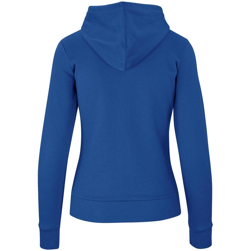 Ladies Bravo Hooded Sweater - Blue — view 3