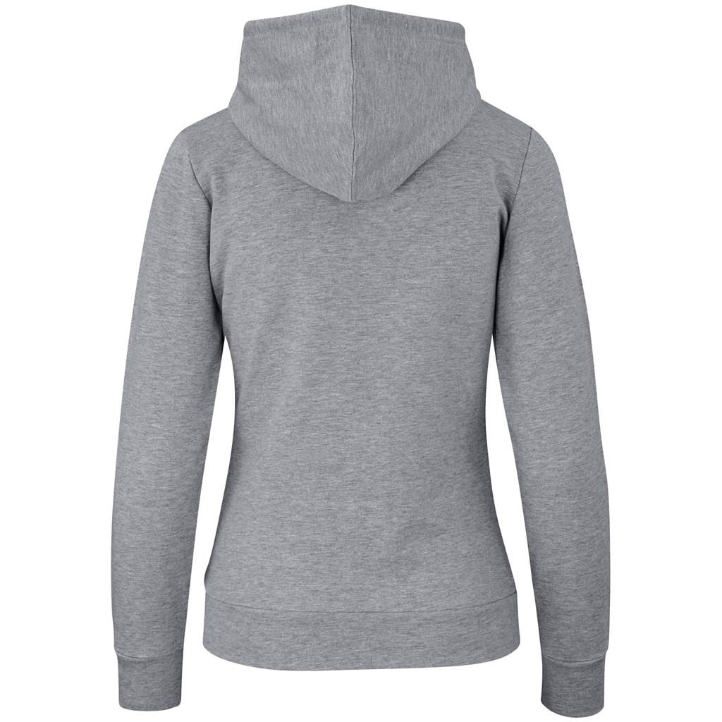 Ladies Bravo Hooded Sweater - Grey — view 2