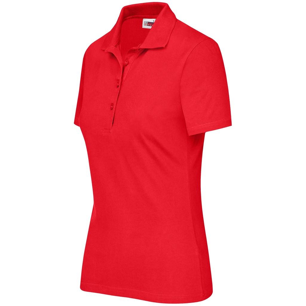 Ladies Cardinal Golf Shirt - Red — view 3