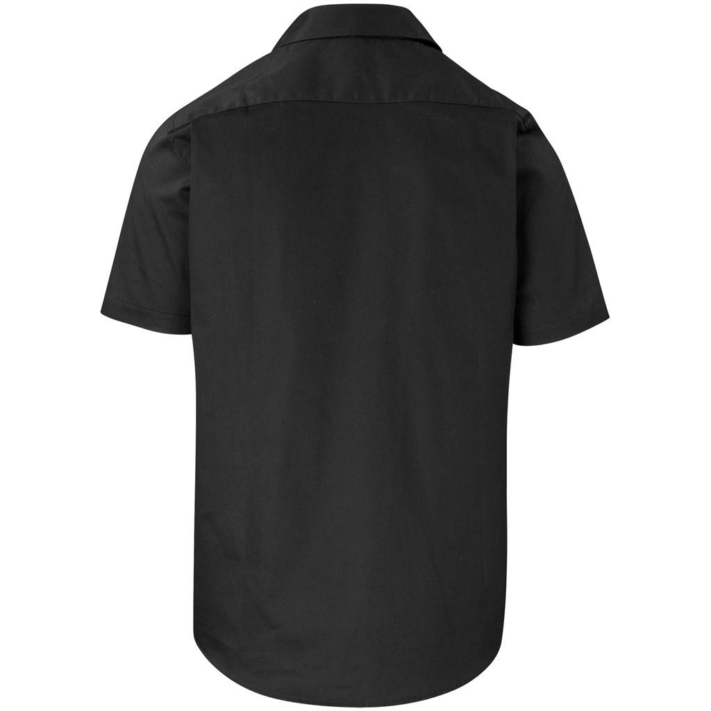 Mens Short Sleeve Milano Shirt - Black — view 2