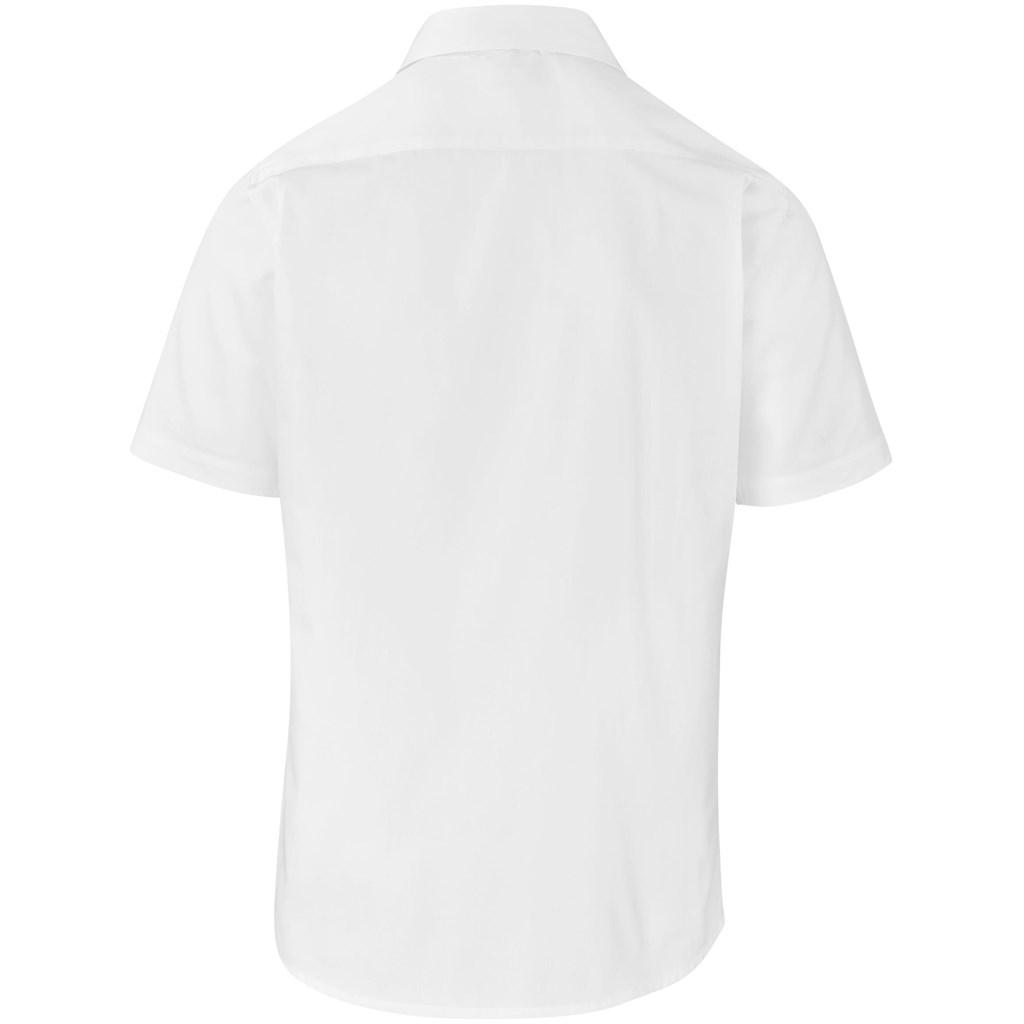 Mens Short Sleeve Milano Shirt - White — view 3