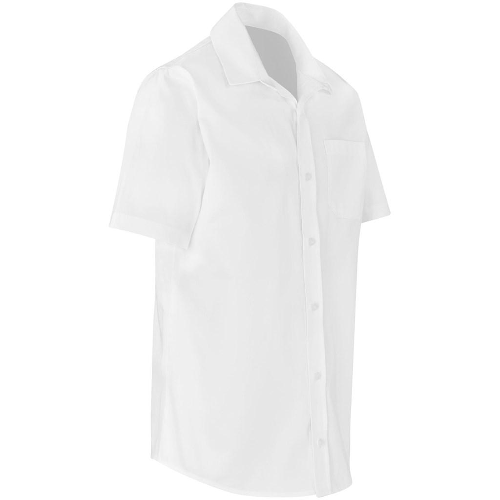 Mens Short Sleeve Milano Shirt - White — view 2
