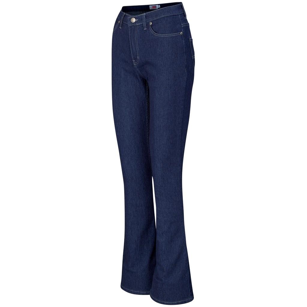 Ladies Bootleg Sierra Jeans - Navy — view 4